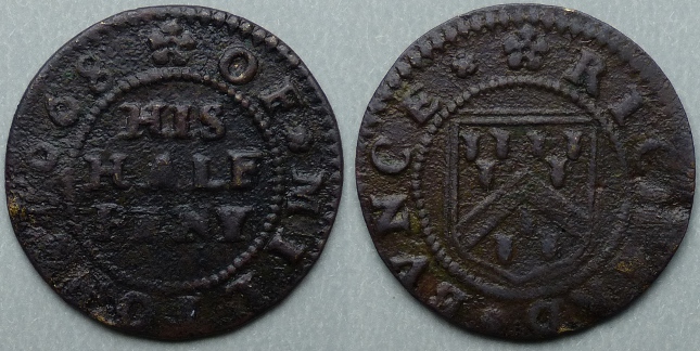 Milton-next-Sittingbourne, Richard Bunce 1668 halfpenny